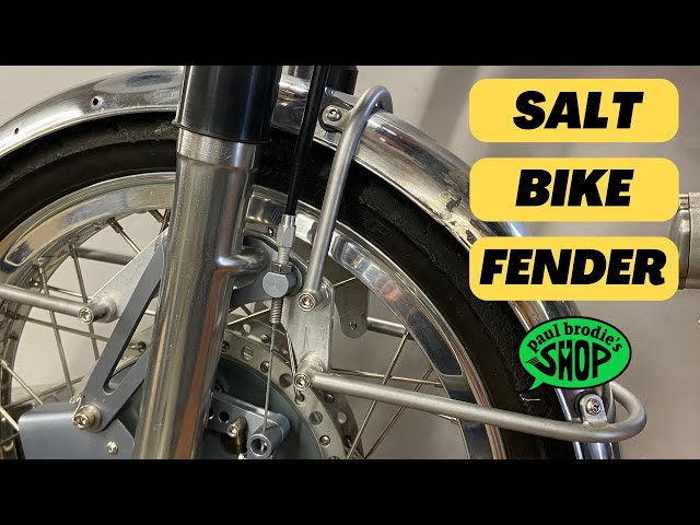 Mounting a fender to the Aermacchi for the SALT FLATS // Paul Brodie's Shop