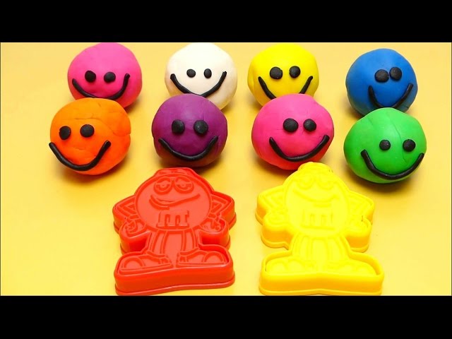M&M's Molds Play-Doh Clay Game - Learn Colors