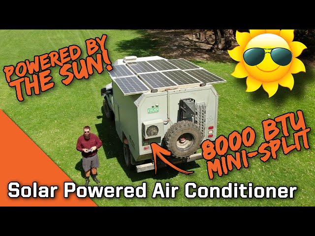 Solar Powered Mini Split Air Conditioner Tour - Everlanders see the World!