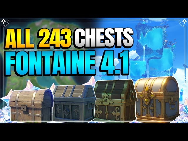ALL Chest Locations in Fontaine 4.1 | In Depth Follow Along |【Genshin Impact】