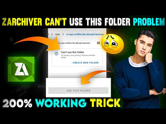 Zarchiver Can't Use This Folder | Can't Use This Folder | How To Fix Can't Use This Folder