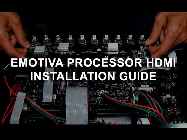 Emotiva Audio HDMI Installation Guide