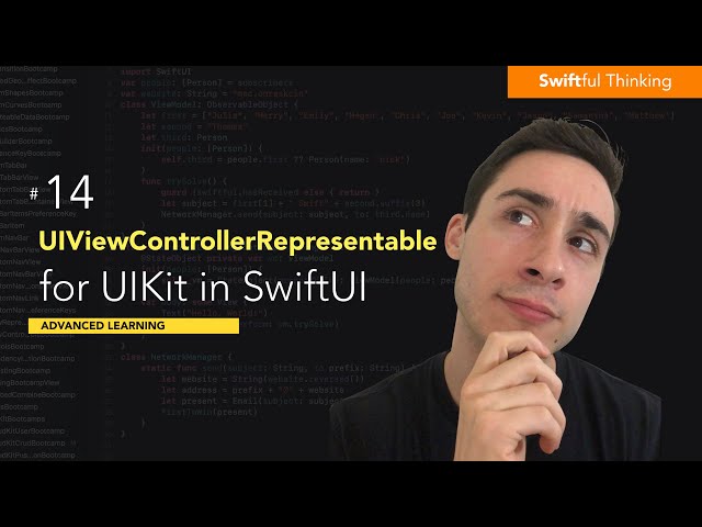 Use UIViewControllerRepresentable to convert UIKit controllers to SwiftUI | Advanced Learning #14