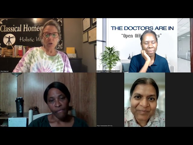 The Doctors are In -Virtual Health Clinic -Homeopathy,Swollen Ankles, Arthritis, White Coat Syndrome