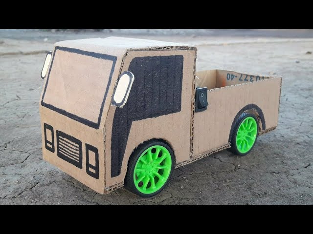 How to Make a Truck From Cardboard - Mini Truck