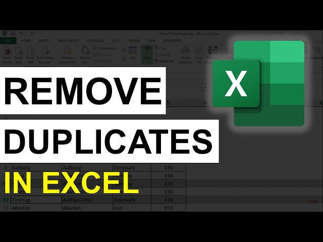 How to Find & Remove Duplicates in Excel (Prepare List of Unique Values)