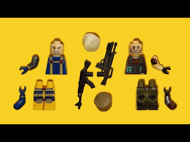 LEGO Cable (X-Men): Tv & Comics VS. Movie | Unofficial Minifigure | Marvel