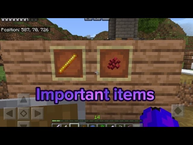 I collect 2 important items to make position #Playing Minecraft on YouTube world part 25