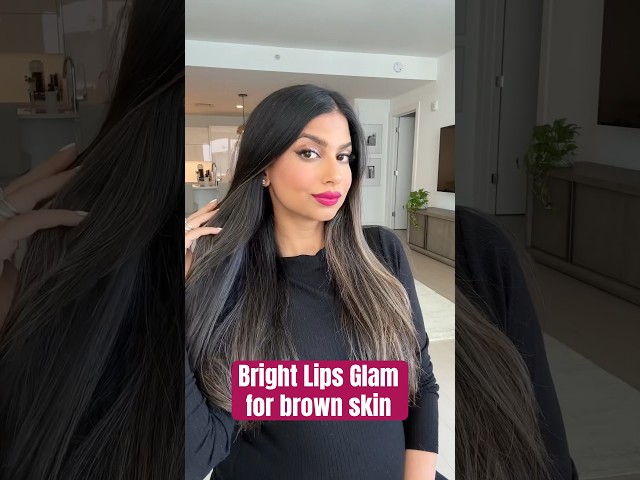 Bright Lips Glam for Brown Skin