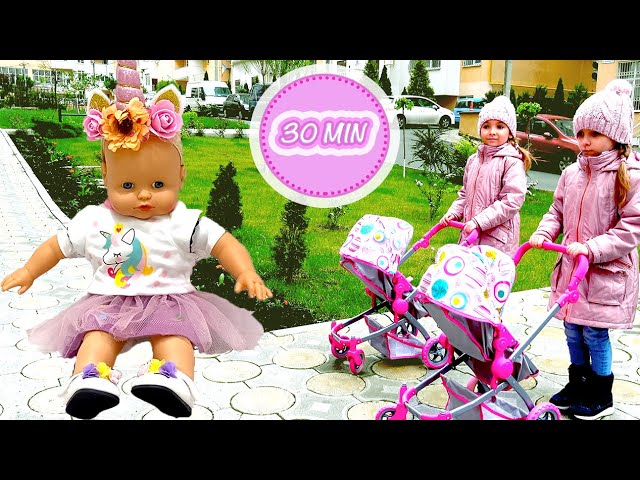 Baby dolls baby born and baby Annabel - video games like mom with dolls | Magic Twins