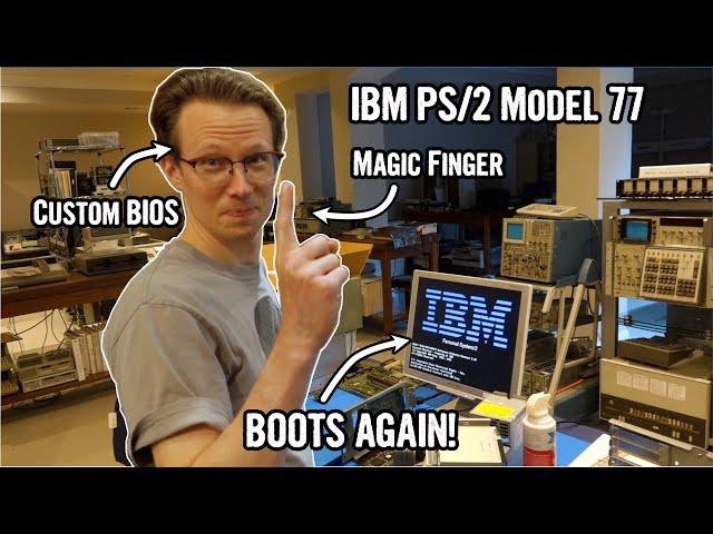 IBM PS/2 Part 4: Repaired with a custom BIOS and a magic finger?