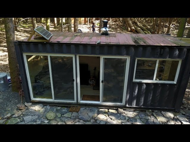 Tour of a shipping container cabin