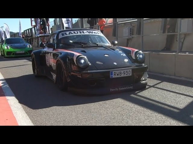 RWB Porsche Meet Belgium | RWB Porsches on track racing