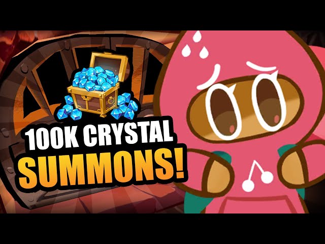 100,000 Crystals! HUGE Summon Session & Cookie Run Ovenbreak Update!-Cookie Run Kingdom