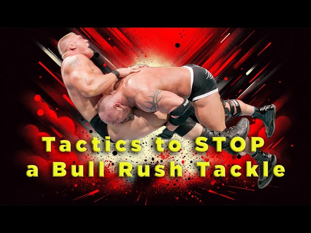 Self defense tactics to stop a bull rush tackle. (These work!)