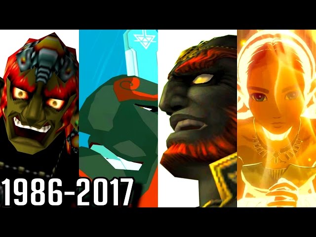 Evolution of Ganon Deaths in Zelda Games (1986-2017)