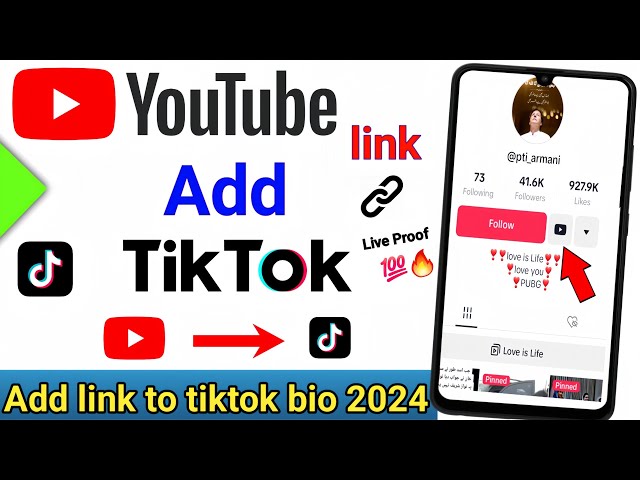 Tiktok bio me youtube link kaise dale / How to add a link to your tiktok bio / Tiktok add link