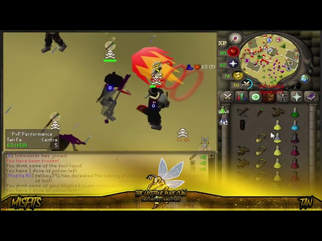 Misfits enjoys their Tuesday night while Terror donates return sets for an hour an osrs pking fight