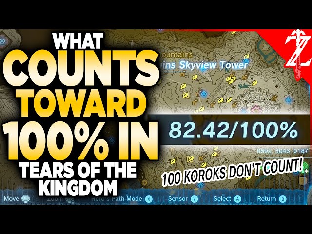 What Counts Towards 100% in Tears of the Kingdom
