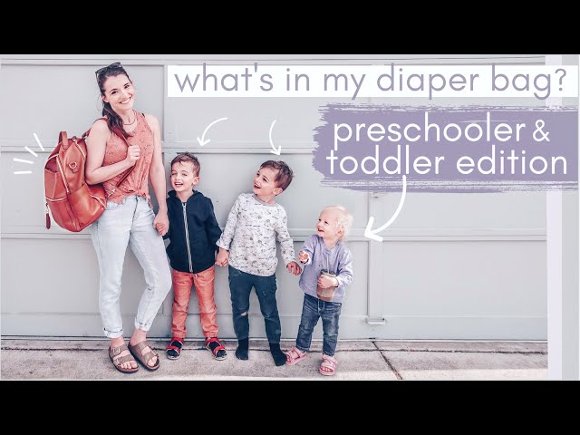 What's in My Diaper Bag? | PRESCHOOLER + TODDLER EDITION! | Mom Of 3 | Lily Jade Anna