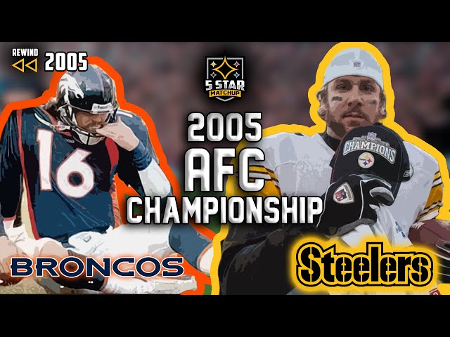 Ben Roethlisberger Leads Steelers to the Superbowl! | Steelers vs Broncos 2005 AFC Championship