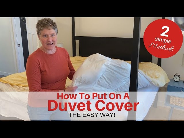 How To Put On A DUVET COVER The EASY WAY