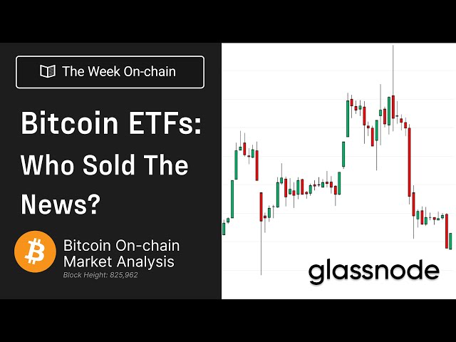 Bitcoin ETFs Approved: Who Sold the News? - The Week On-chain 3, 2024 (Bitcoin Onchain Analysis)