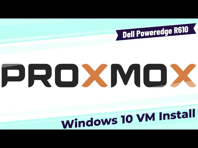 Windows 10 Virtual Machine on Proxmox 6.3