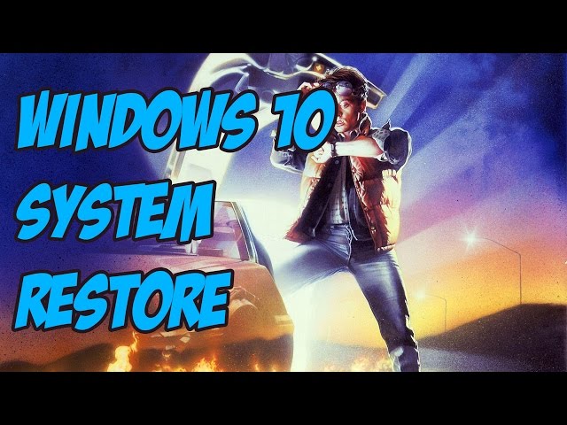 How to Setup System Restore in Windows 10 - Restore Windows 10 to a working point.