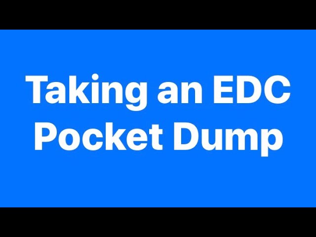 EDC Pocket Dump (3/26/19)