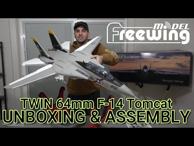 Freewing F-14 Tomcat Twin 64mm EDF Unboxing & Assembly *NEW*