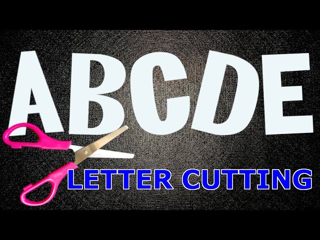 Letter Cutting Tutorial from A to Z for Beginners (Uppercase) | Part 2 of 2