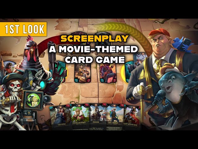 First Look at Screenplay CCG -  a Movie-themed cardgame full of puns!