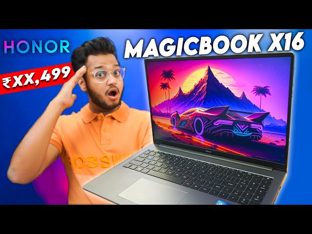 Best Laptop Under ₹50000🔥 Honor MagicBook X16 Intel i5 12th Gen, 16 inch Display