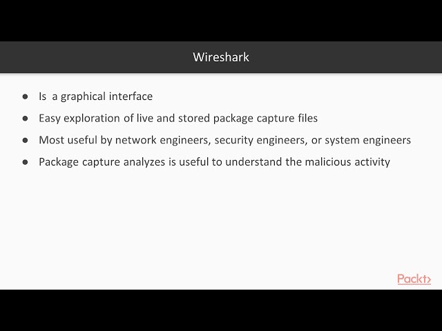 Python for Automating Information Security: Viewing Packet Capture File in Wireshark | packtpub.com