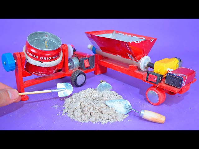 Amazing Mini Construction Machines made with soda cans