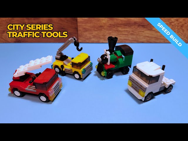 NON LEGO City Cars Fire Truck & 3 More... - Speed Build