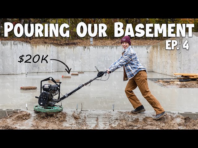 Building a House Start to Finish | Pouring Concrete Floors Ep. 4