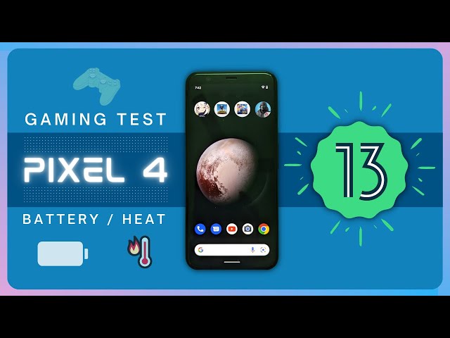 Android 13 GAMING PERFORMANCE / BATTERY / HEAT TEST | Google Pixel 4
