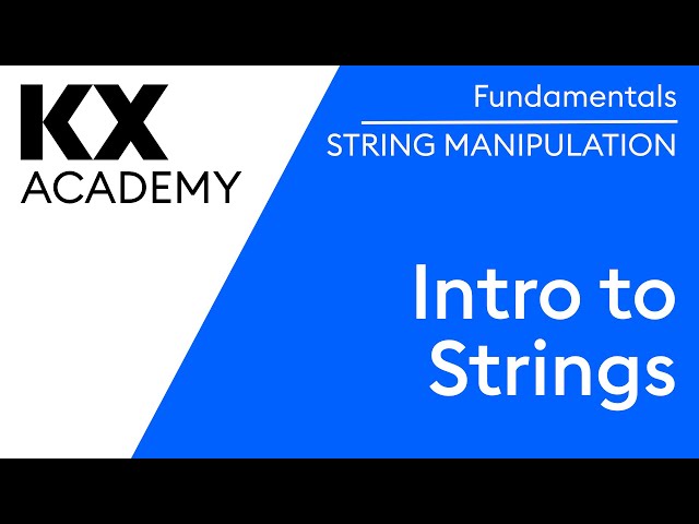 Fundamentals | Intro to Strings in kdb | Hands on