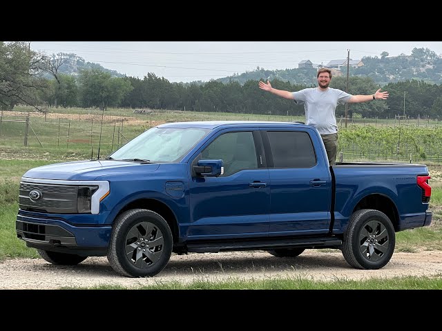 I Drive The Electric Ford F-150 Lightning For The First Time!