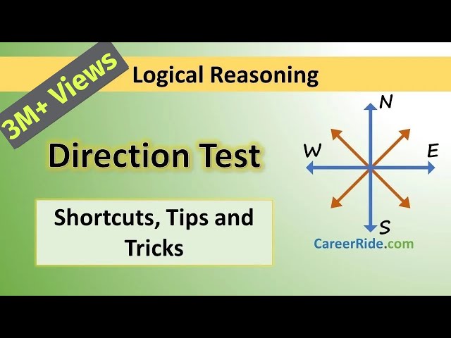 Direction Sense Test - Tricks & Shortcuts for Placement tests, Job Interviews & Exams