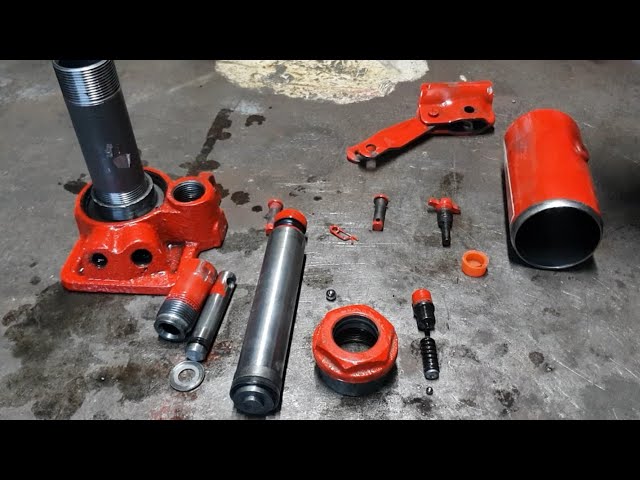 Hydraulic jack parts. Dissasembling hydraulic jack | Dezasamblare cric hidraulic