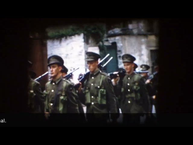 Rare 1956 Footage: Irish Army Marching into Youghal