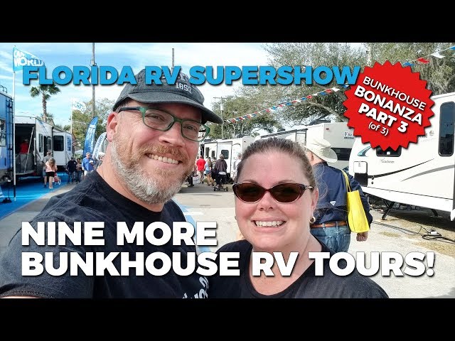 NINE IN-DEPTH TOURS of Bunkhouse RV's | Florida RV Supershow