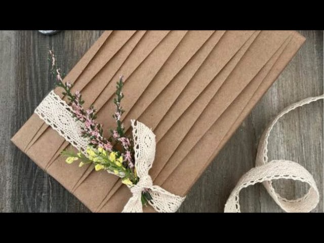 Spring Themed Zig Zag Gift Wrapping | Gift Packaging Ideas