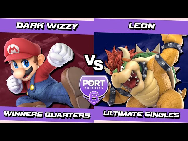Port 6 Winners Quarters - Dark Wizzy (Mario) Vs. LeoN (Bowser) SSBU Ultimate Tournament