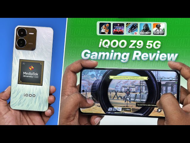 iQOO Z9 5G Detailed Gaming Review🔥 BGMI, PUBG, Free Fire, COD, Asphalt 9, Real Cricket 24 🎮🔥