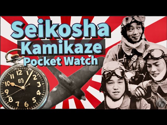 Seikosha Kamikaze Pocket Watch from World War II — Vintage Seiko — Military Timepiece