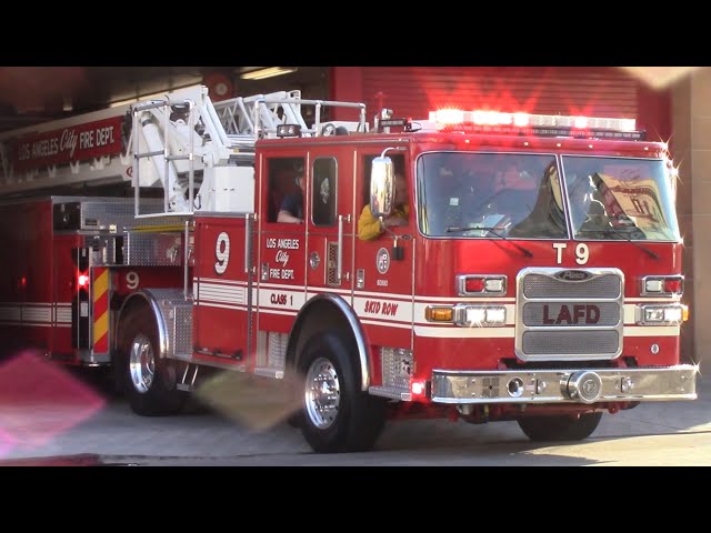 *TONEOUT* LAFD *New* Truck 9 and Engine 209 responding